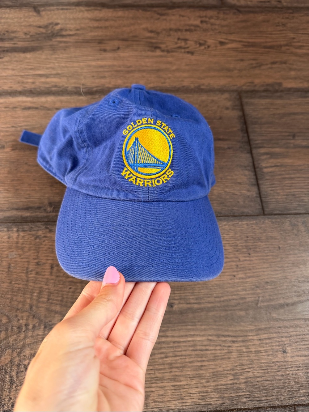 Golden State Warriors Blue Embroidered Baseball Cap